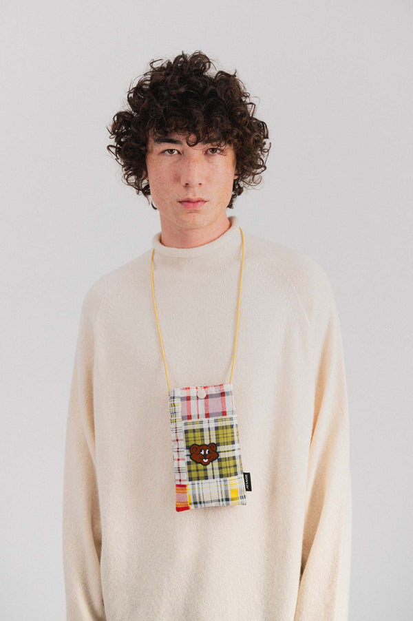 Howlin Magic Pouch Bag - Shaggy Bear - Tropical Madras Mix