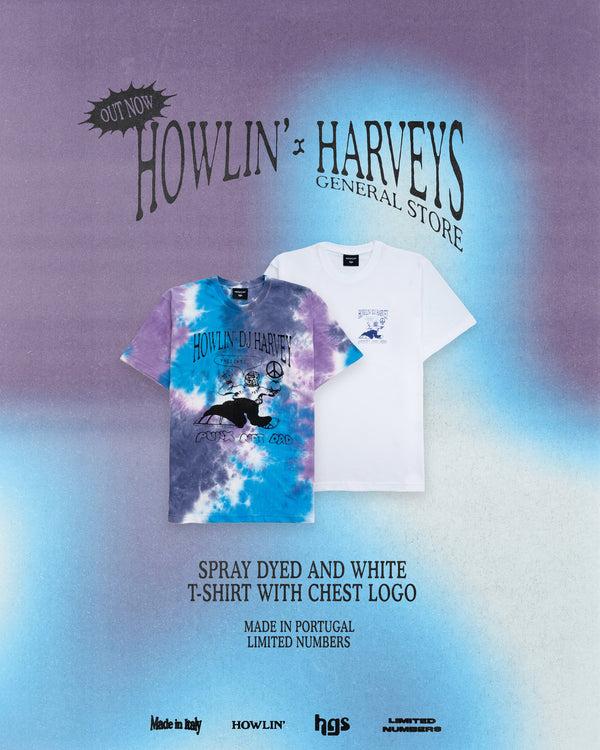 Howlin Spray Dyed T-shirt With Logo - Midnight Mix *Ltd