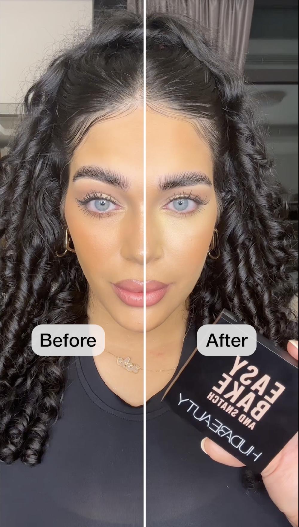 Huda Beauty Easy Bake And Snatch Pressed Talc-Free Brightening And Setting Powder