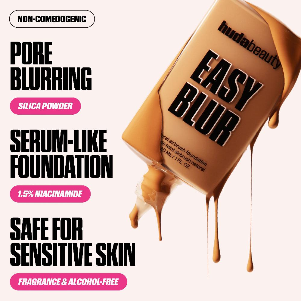 Huda Beauty Easy Blur Natural Airbrush Foundation With Niacinamide