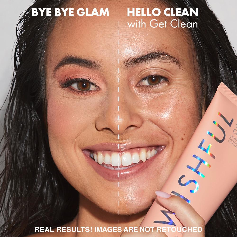 Huda Beauty Get Clean 2% PHA & Sea Moss Gentle Foaming Cleanser