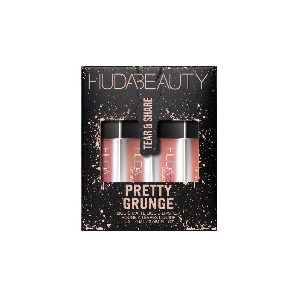 huda beauty Pretty Grunge Liquid Matte Lip Quad