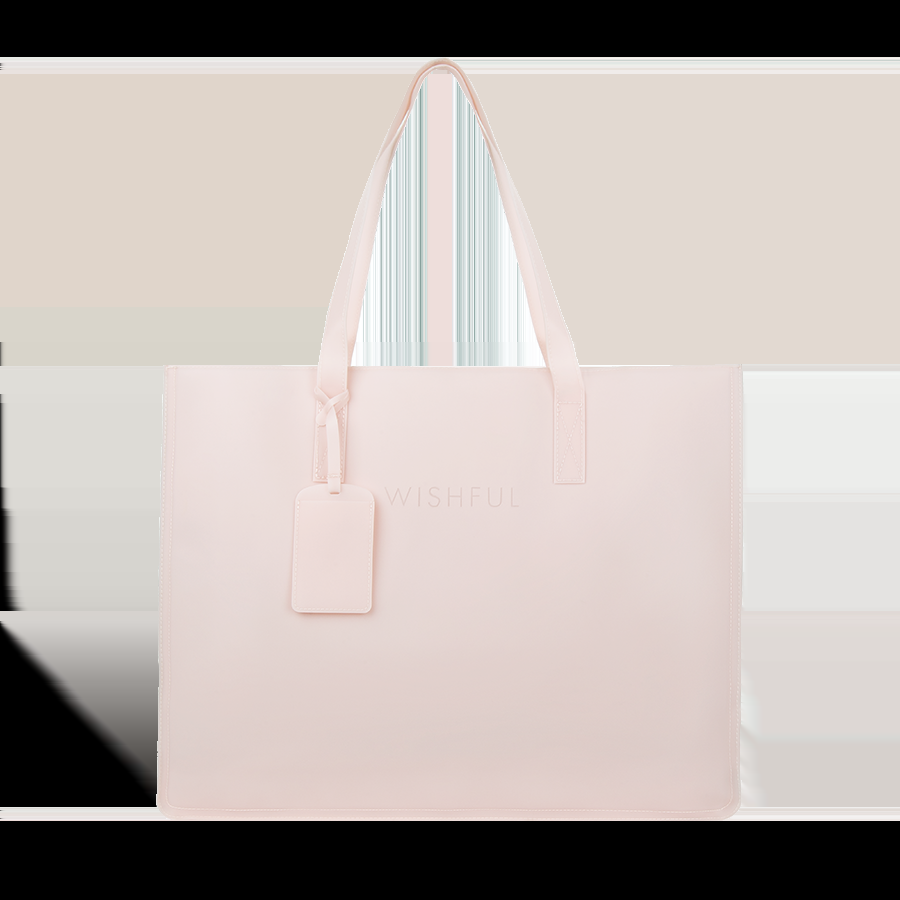 huda beauty WISHFUL Rose Jelly Tote Bag