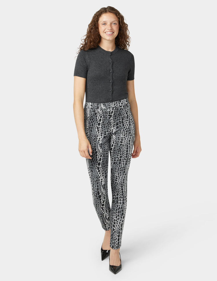 hue Abstract Animal Denim Legging