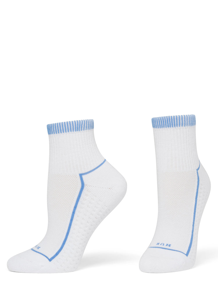 Hue Air Cushion Mini Crew Top Socks 3 Pair Pack