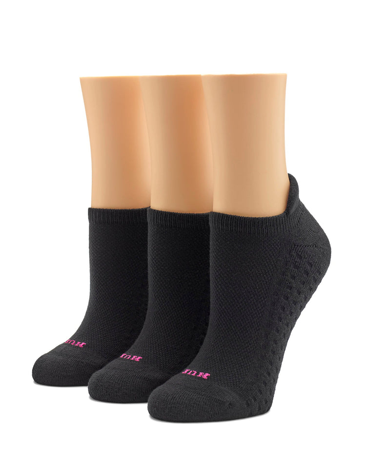 Hue Air Cushion Tab Back No Show Sock 3 Pair Pack