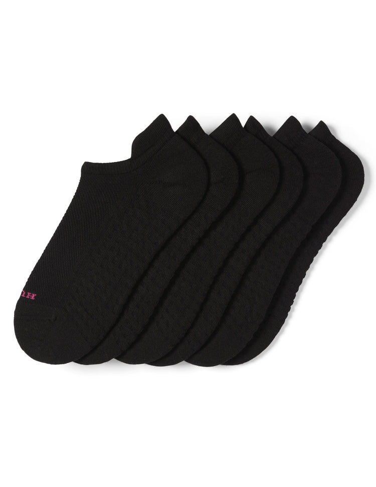 hue Air Cushion Tab Back No Show Sock 3 Pair Pack