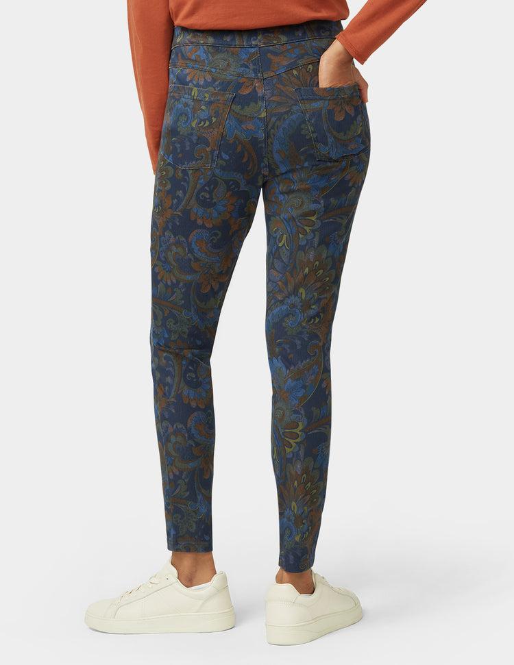 Hue Autumn Paisley Denim Legging