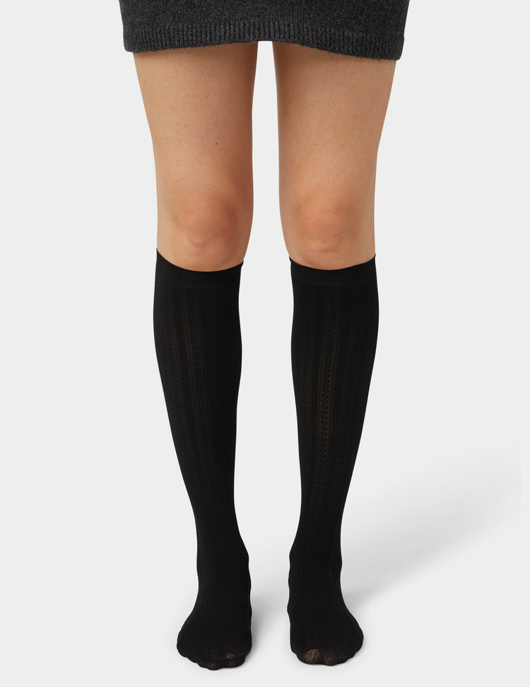Hue Cable Knee High