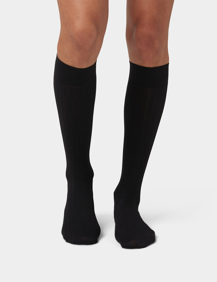 Hue Cable Knee High