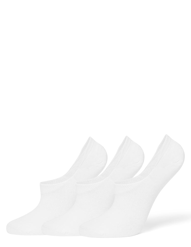 Hue Cotton No Show Arch Hug Sock 3 Pair Pack