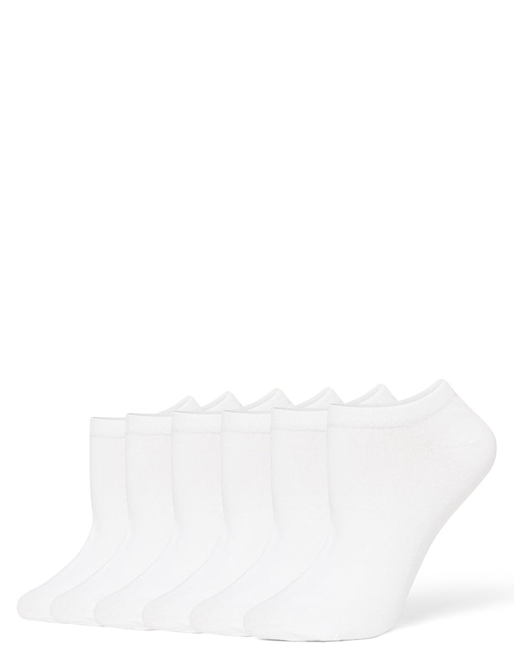 hue Cotton No Show Liner Socks 6 pack