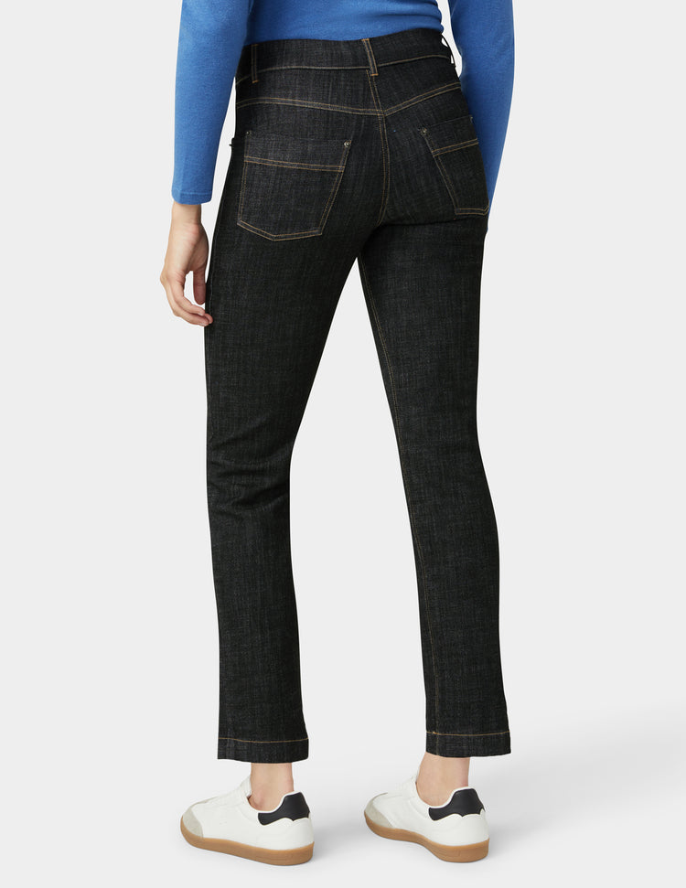 Hue Crosshatch Denim Straight Leg Pant