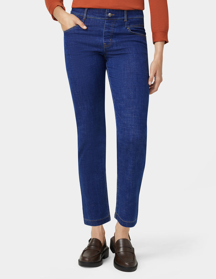 Hue Crosshatch Denim Straight Leg Pant