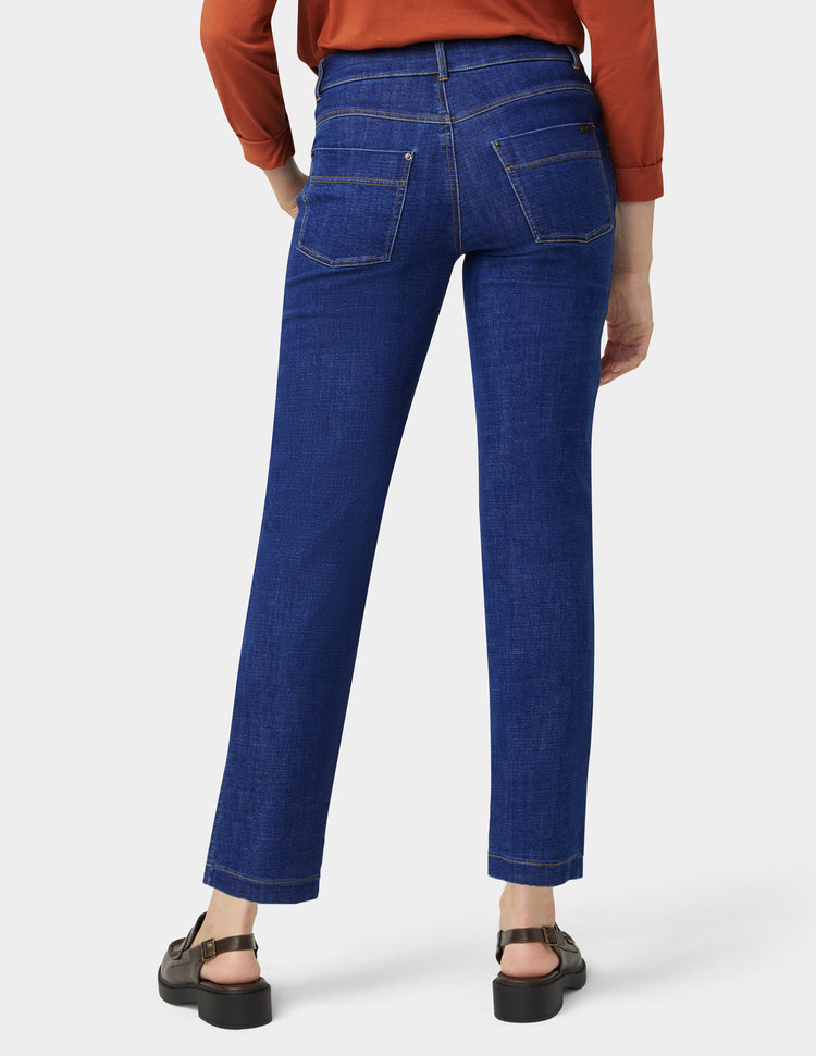 Hue Crosshatch Denim Straight Leg Pant
