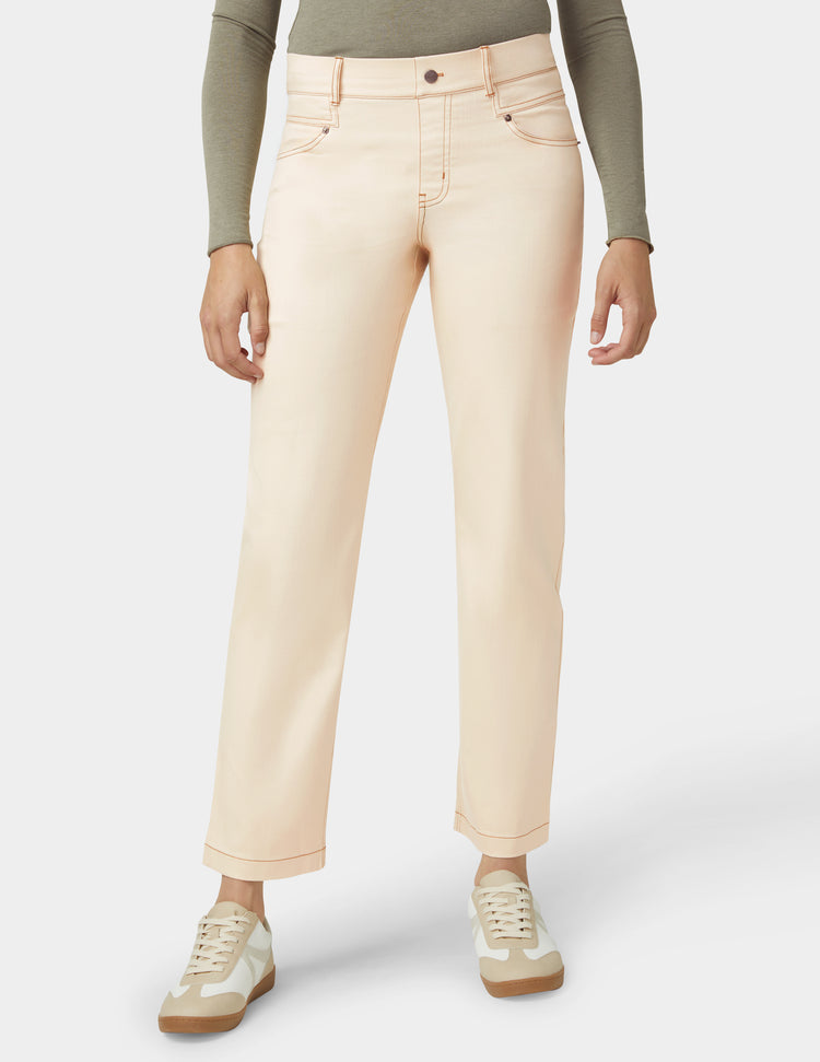 Hue Crosshatch Denim Straight Leg Pant