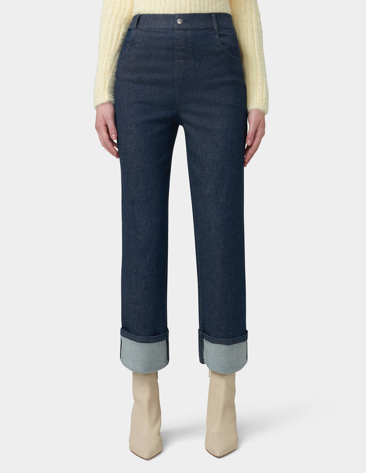 Hue Cuffed Denim Skimmer