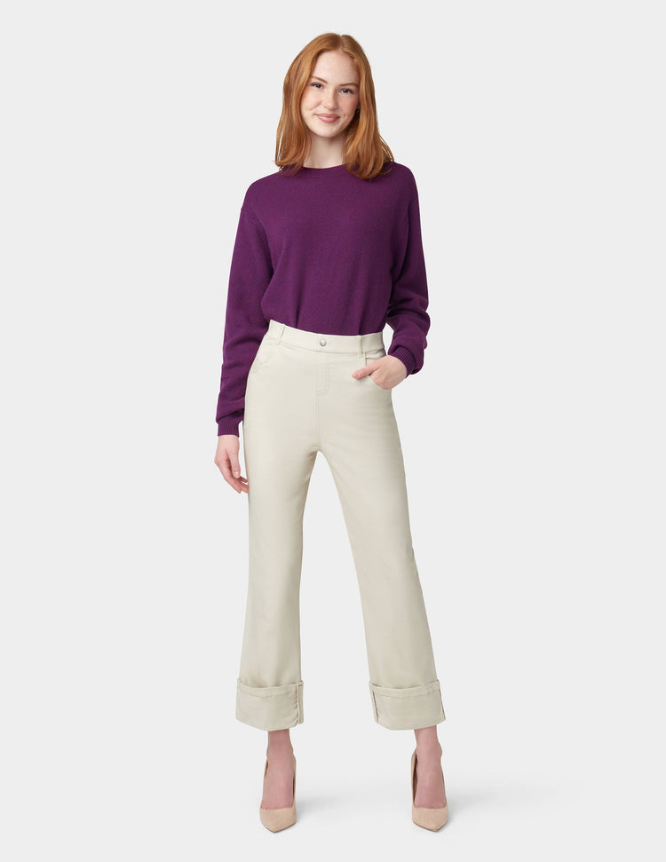 hue Cuffed Denim Skimmer