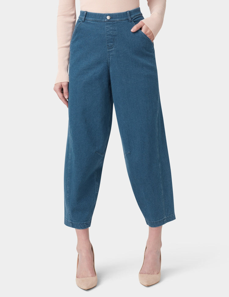Hue Denim Barrel Leg Skimmer