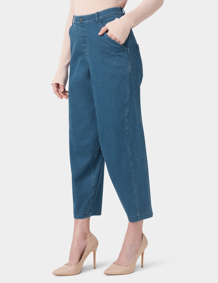 Hue Denim Barrel Leg Skimmer