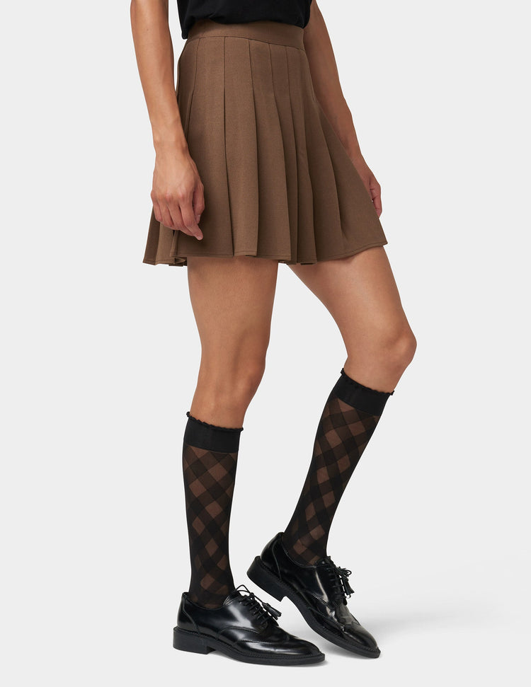 Hue Diagonal Gingham Knee High