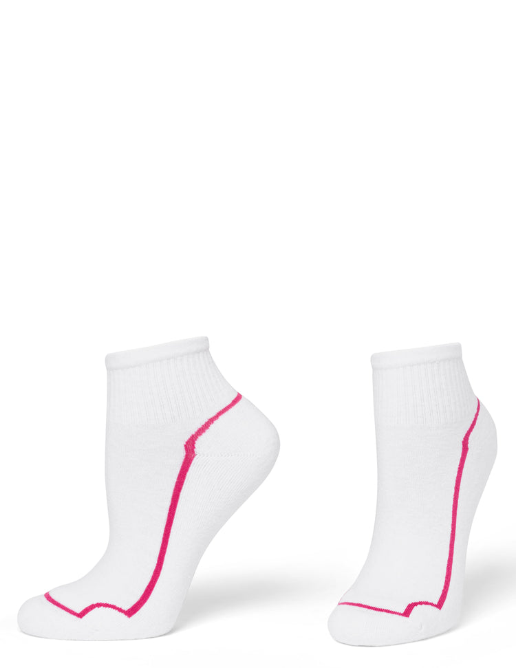 Hue Eco Sport Walking 1/4 Top Sock 2 Pair Pack
