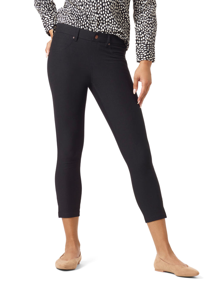 hue Essential Denim Mid-Rise Capri