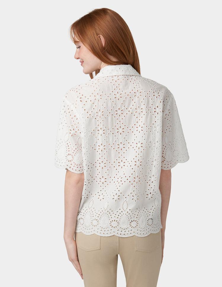 Hue Eyelet Camp Shirt