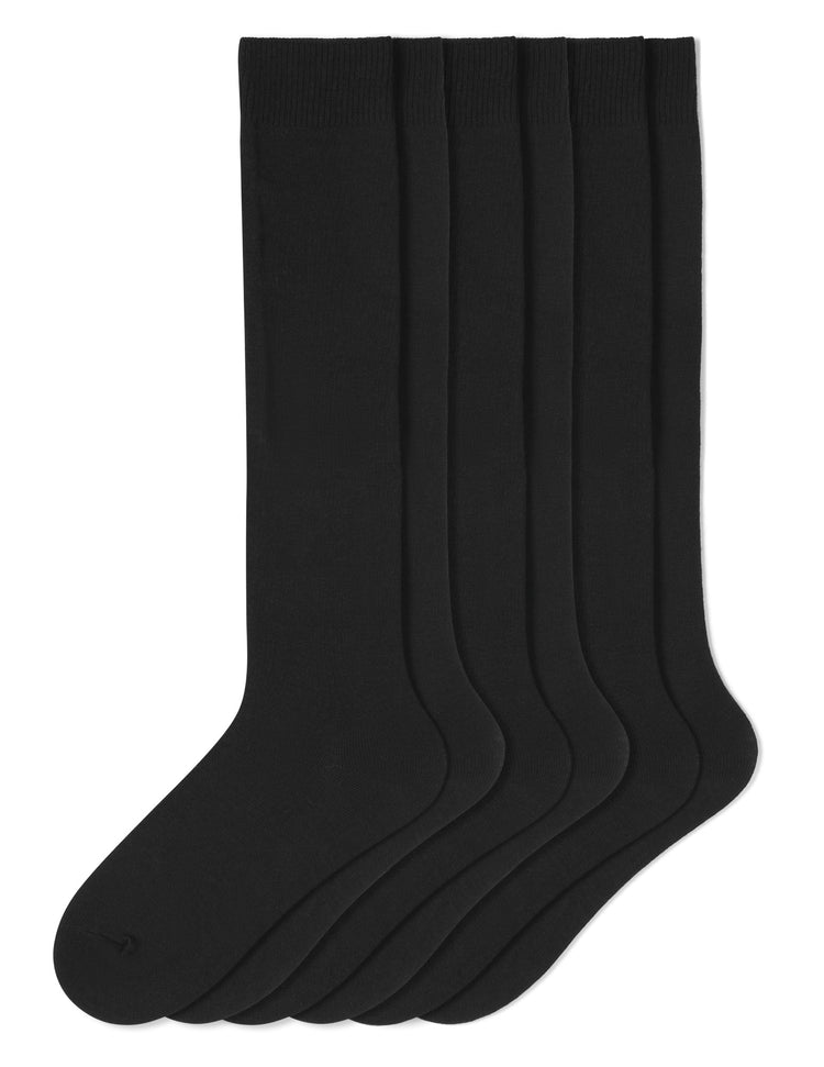 hue Flat Knit Knee Sock 3 Pair Pack
