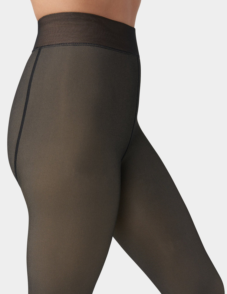 Hue Fleece Lined Tights Sheer