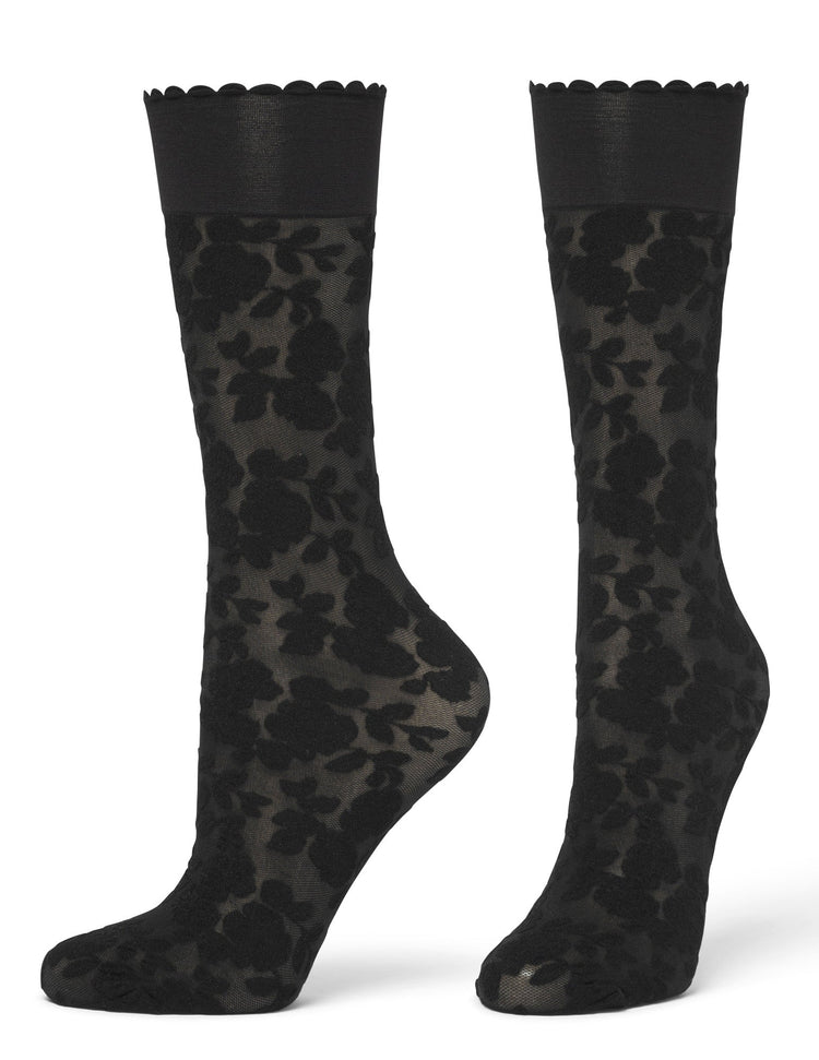 Hue Floral Lace Knee High