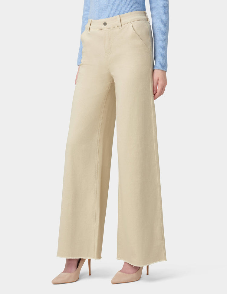 Hue Frayed Edge Wide Leg Denim