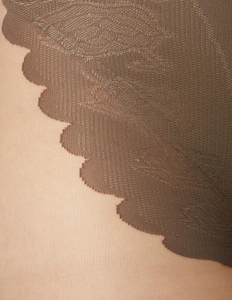 Hue French Lace Control Top Pantyhose