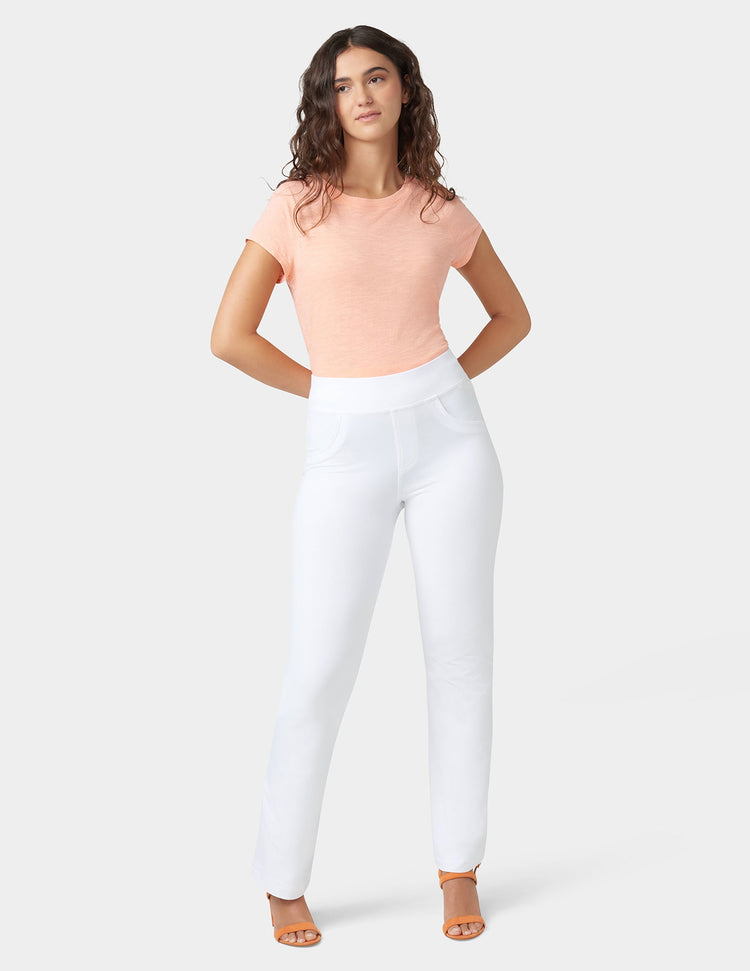 hue Game-Changing Hi-Rise Straight Leg Legging