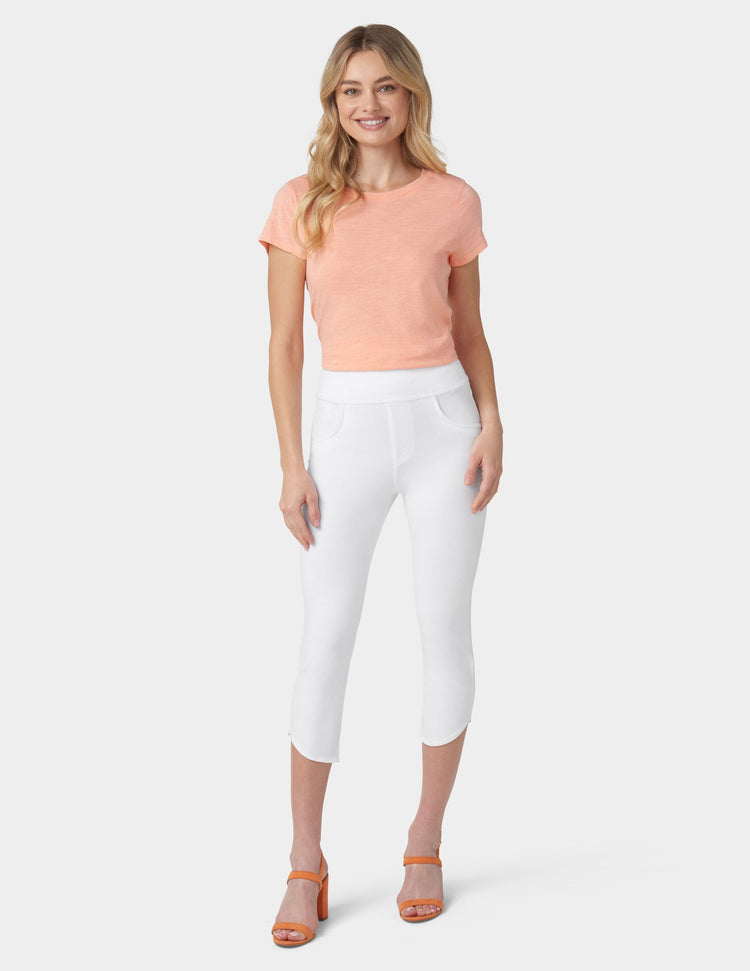 hue Game Changing Tulip Hem Capri