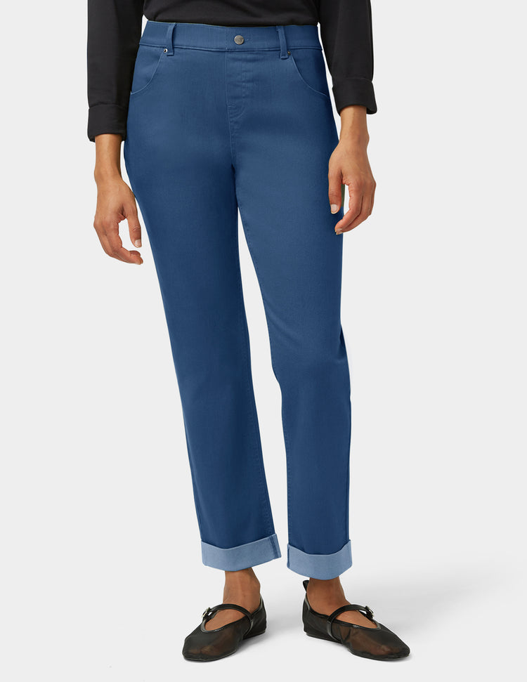Hue Girlfriend Mid-Rise Denim Pant