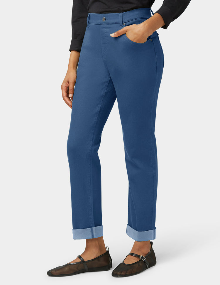 Hue Girlfriend Mid-Rise Denim Pant