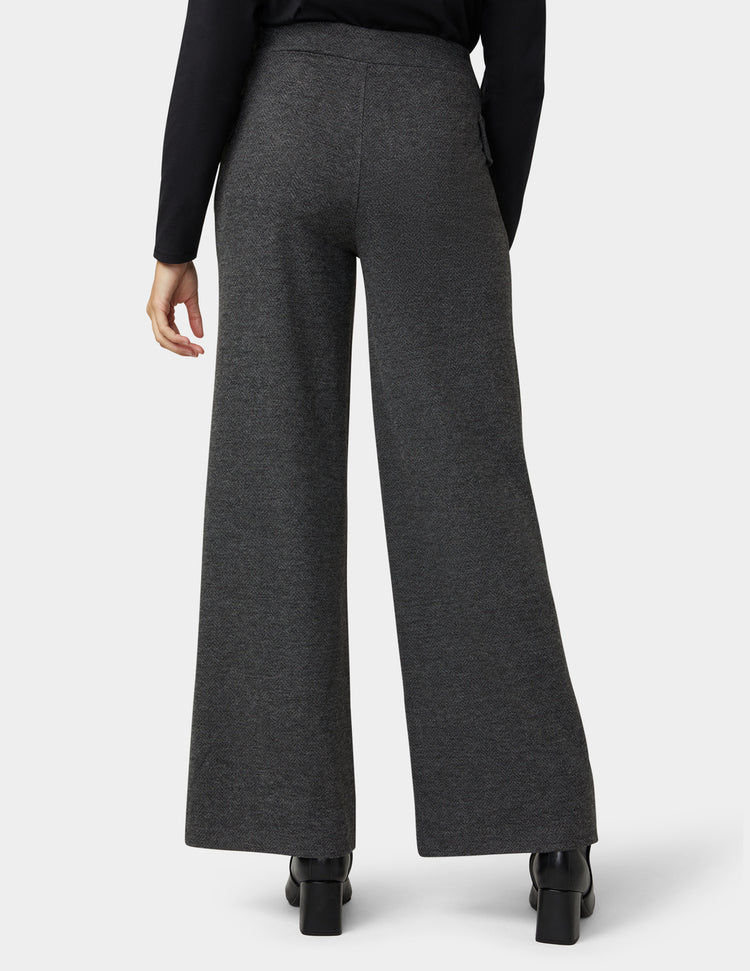 Hue Herringbone Wide Leg Pant