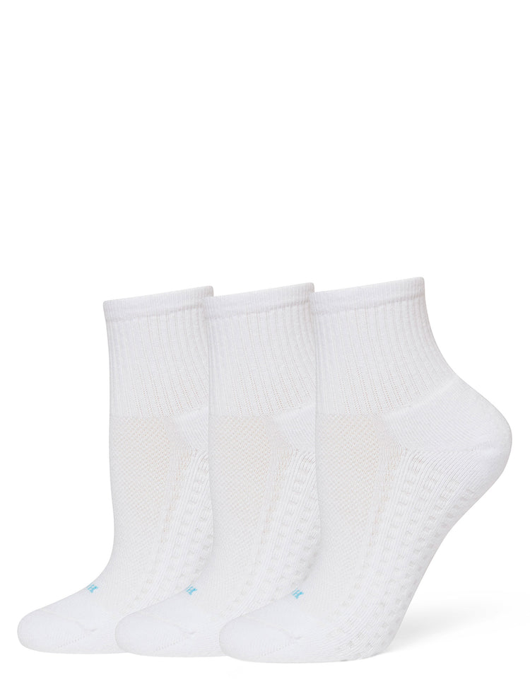 Hue HUE Air Cushion Mini Crew Top Sock 3 Pair Pack