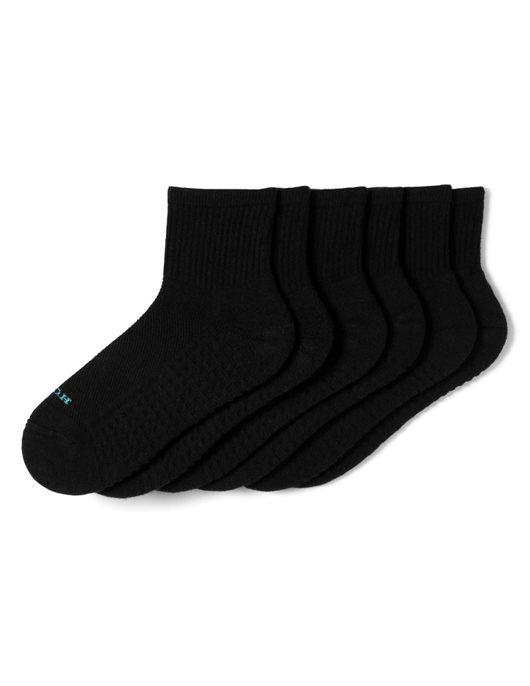 hue HUE Air Cushion Mini Crew Top Sock 3 Pair Pack