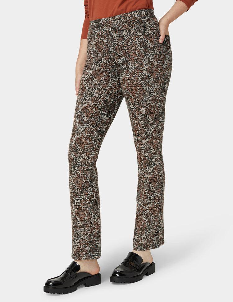 Hue Leopard Denim Baby Bootcut