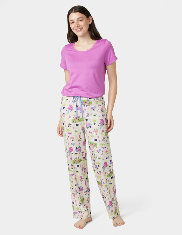 hue Lounging Flamingos PJ Pant