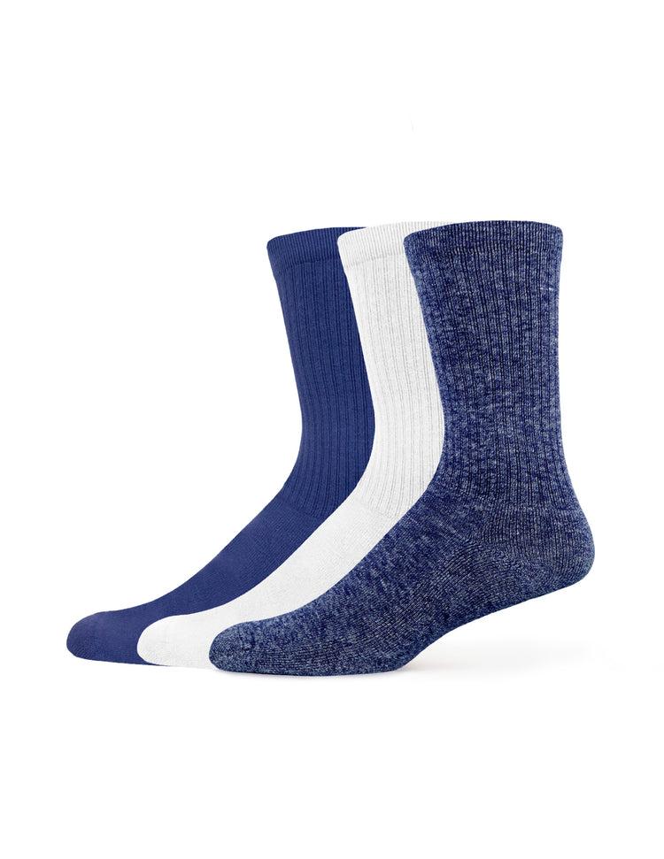 Hue Men's Must-Have Crew 3 Pair Pack