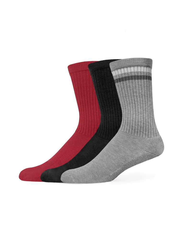 Hue Men's Must-Have Crew 3 Pair Pack