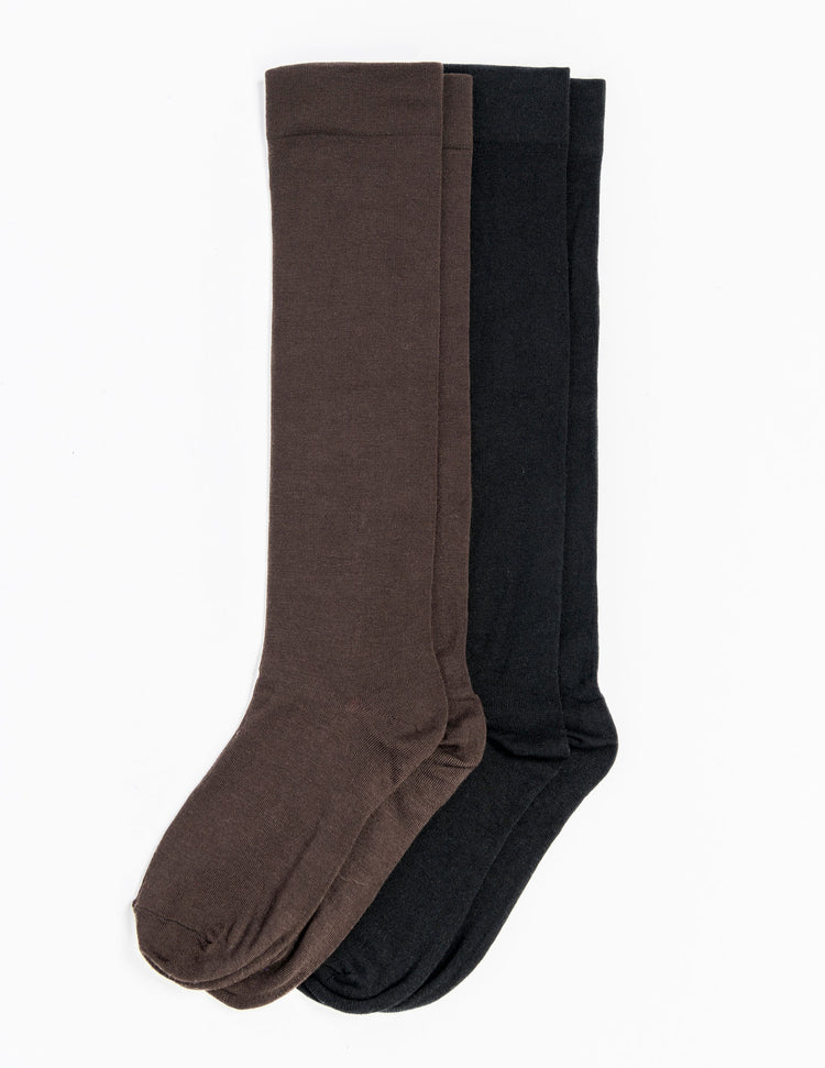 hue Modal Knee Sock 2 Pair Pack One Size