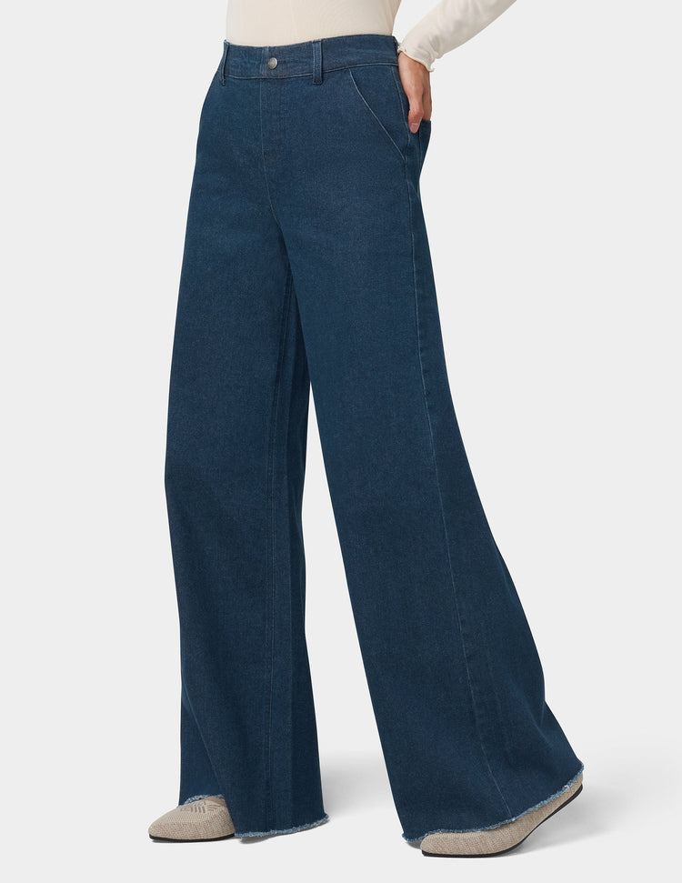 Hue Olivia Wide Leg Denim Pant