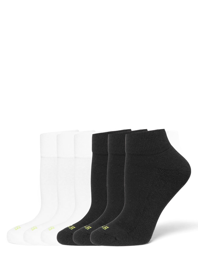 Hue Quarter Top With Cushion Sport Socks