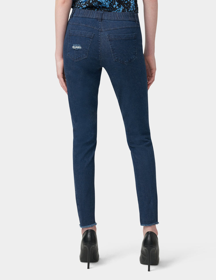 Hue Ripped Knee Denim Leggings