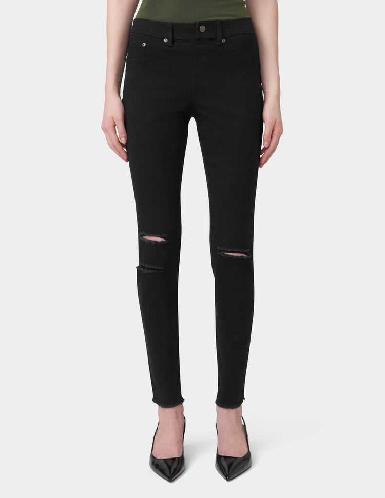 Hue Ripped Knee Denim Leggings