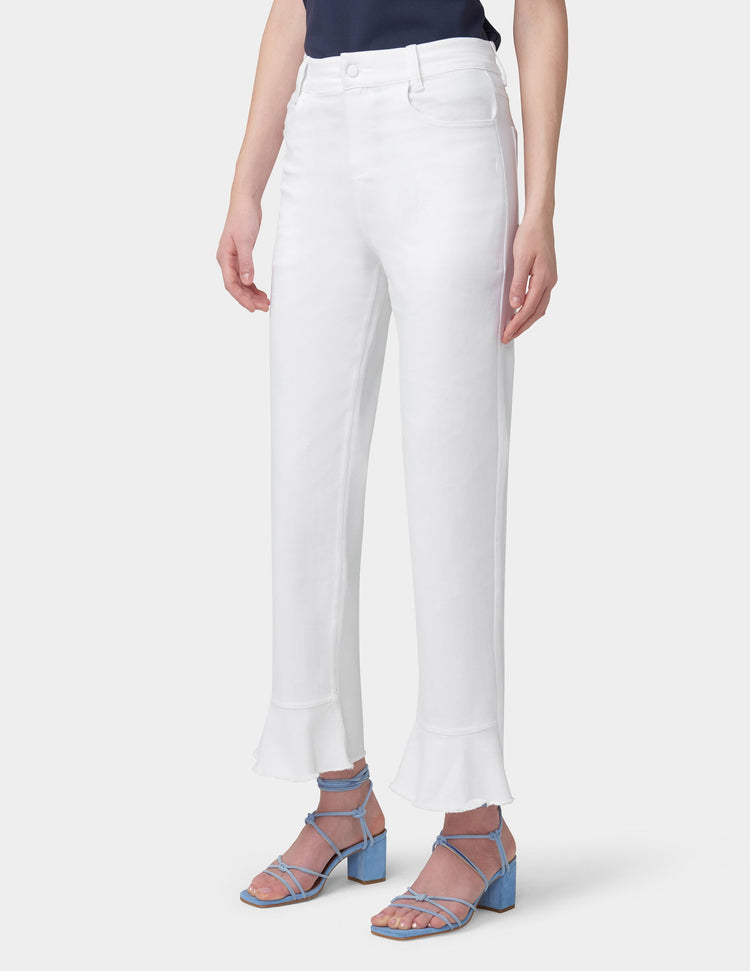 Hue Ruffle Hem Denim Skimmer